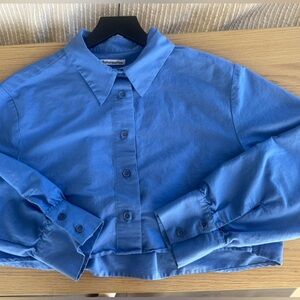 Reformation Sky Blue Collared Shirt